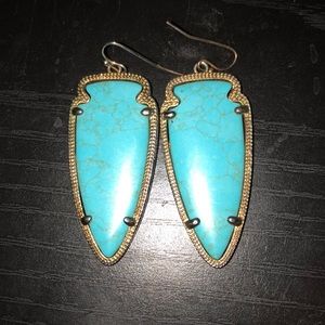 Kendra Scott Turquoise and Gold